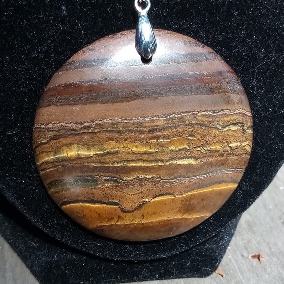 Love Is Real Couture Jewelry - Round Tiger Eye & Jasper Necklace